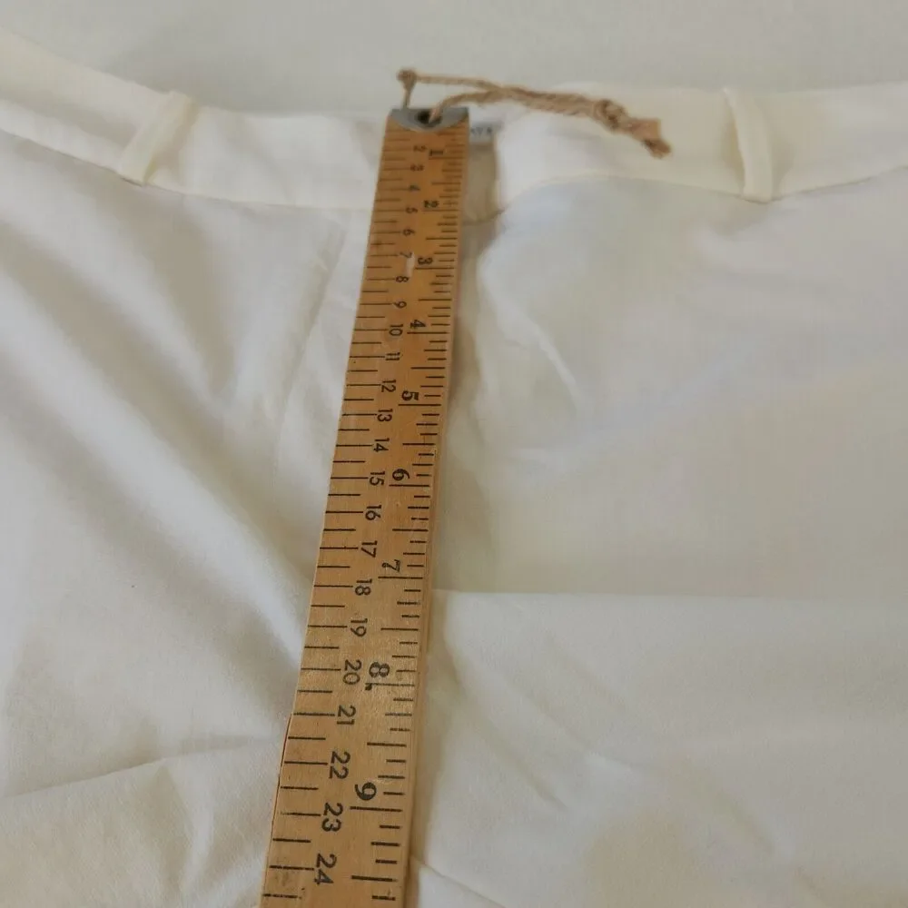 Fairway & Greene Women's 8 White Golf Stretchy Straight Leg Pants Resort Active‎
